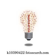 light bulb of inspiration light bulb of inspiration