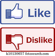 Like and dislike button Like and dislike button
