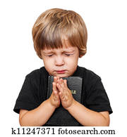 Little boy praying Little boy praying