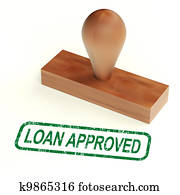 Loan Approved Rubber Stamp Shows Credit Borrowing Ok Loan Approved Rubber Stamp Shows Credit Borrowing Ok