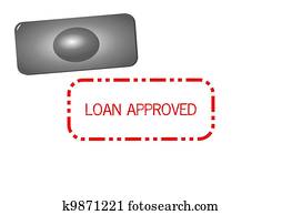 Loan approved stamp