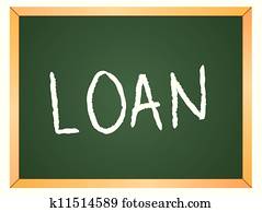 loan word on chalkboard