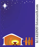 loin, dans, a, mangeoire