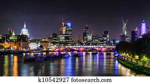 London skyline by night London skyline by night