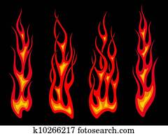 Long tribal flames Long tribal flames