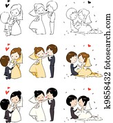 lovely bride and groom lovely bride and groom