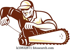 Lumberjack Tree Surgeon Arborist Chainsaw Lumberjack Tree Surgeon Arborist Chainsaw