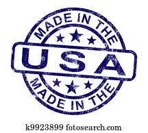 Made In Usa Stamp Shows Product Or Produce Of America Made In Usa Stamp Shows Product Or Produce Of America