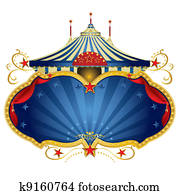 magie, blau, zirkus, rahmen magie, blau, zirkus, rahmen