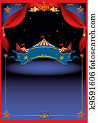 magie, zirkus, per, nacht magie, zirkus, per, nacht