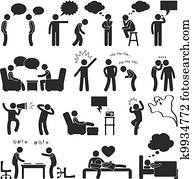 Man People Talking Thinking Joking