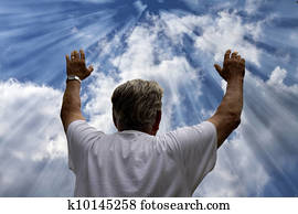 Man Praising God - Illustration 