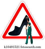 mann, in, grüne uniform, putzen, dass, r