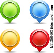 Map pins Map pins