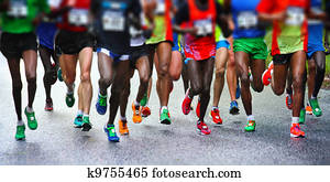 Marathon runners Marathon runners