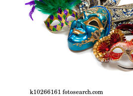 Mardi Gras or carnival mask on white Mardi Gras or carnival mask on white