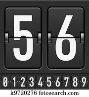 Mechanical Scoreboard Numbers Mechanical Scoreboard Numbers