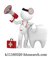 Medical announcement. Isolated