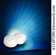 Medical background with pills Medical background with pills