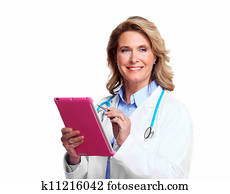 Medical doctor woman with tablet computer. Medical doctor woman with tablet computer.