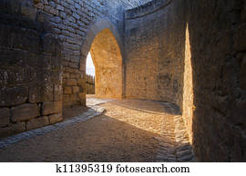 Medieval castle archway Medieval castle archway