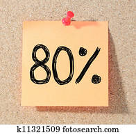 Memo with Paper Clip - 80 % 
