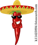 Mexican hot chili Mexican hot chili