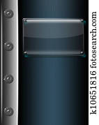 Modern Background with Glass Plate