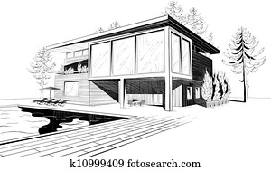 Modern house with swimmingpool Modern house with swimmingpool