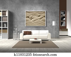 modern living room in natural color modern living room in natural color