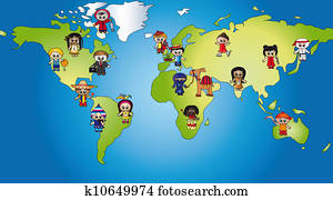 mondiale, de, enfants