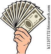Money in the hand