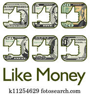 Money like icons