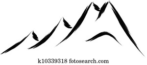 montanha, esboço