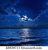 moonlight over water