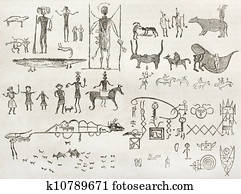 Native American hieroglyphics Native American hieroglyphics