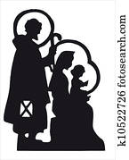 nativity silhouette nativity silhouette