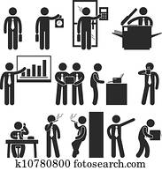 negócio, homem negócios, empregado, trabalho