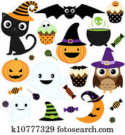 niedlich, halloween partei niedlich, halloween partei