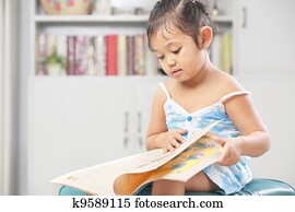 niñas, libro de lectura
