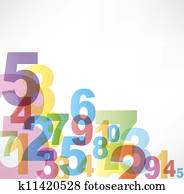 Numbers Background Numbers Background
