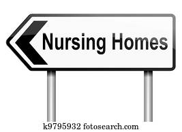 Nursing home concept.