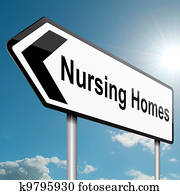 Nursing home concept.