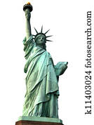 NY Statue of Liberty isolated on white NY Statue of Liberty isolated on white