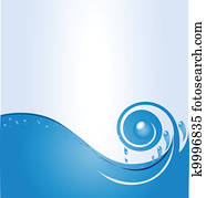 Ocean swirly wave vector 