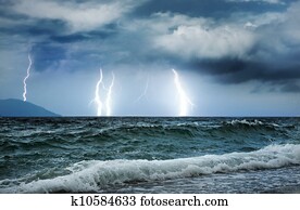 oceânicos, tempestade