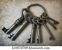 Old keys of luck. Old keys of luck.