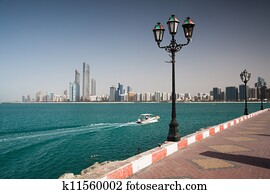 On the beach in Abu Dhabi