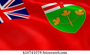 Ontarian flag in the wind Ontarian flag in the wind