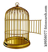 Open Bird Cage